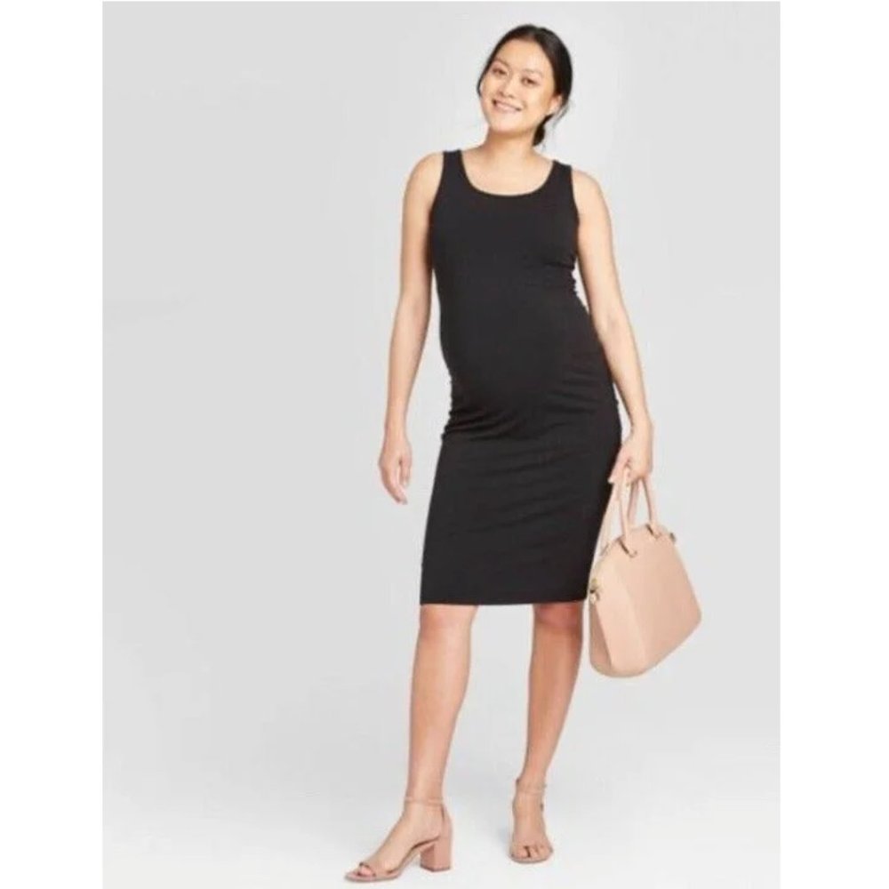 Isabel Maternity Black Tank Dress XXL